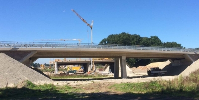 Neubau einer Spannbeton Brücke